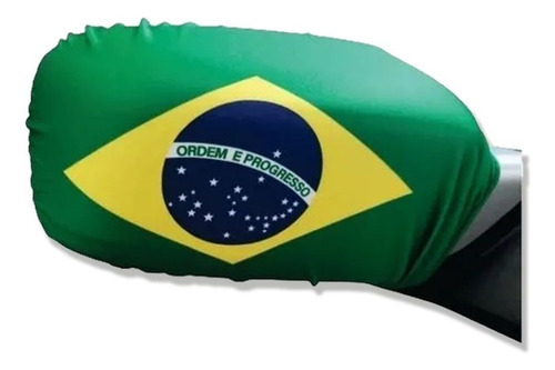 Bandeira Do Brasil Para Retrovisor Carro Copa Do Mundo - Par