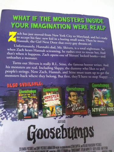 R L Stine X4 Goosebumps Hit And Run Movie Novel Palermo Envi (Usado)