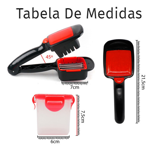 Imagem 6 de 6 de Fatiador 5 Em 1 Para Receitas Frutas Legumes E Saladas