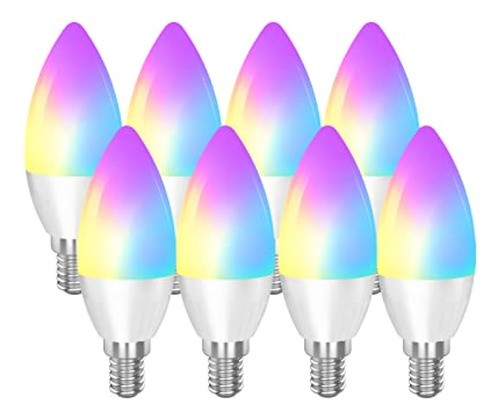 Cmars Smart Light Bulbs E12 Base, Candelabra Led Bulbs Work 
