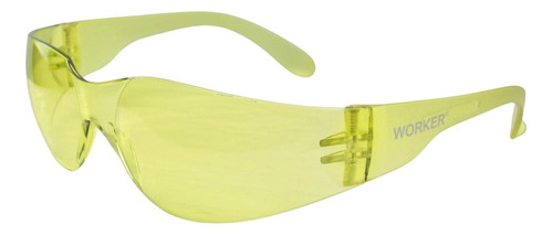 Óculos De Segurança Proteção Contra Impactos Amarelo Worker