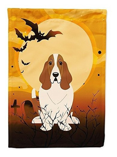 Tesoros Tamaño Bb4287gf De Halloween Basset Hound Bandera Ja