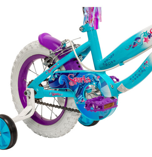 Bicicleta Para Niñas R12 Spark Llantas Aire Y Entrenamiento Color Azul