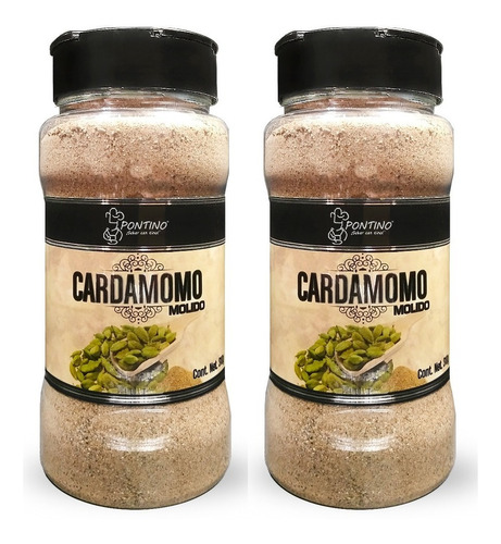 Pontino Cardamomo Molido 310 Gramos 2 Piezas