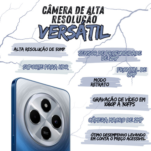 Xiaomi Redmi 14c 256gb + Fone Bt Completo Pronto P/ Uso