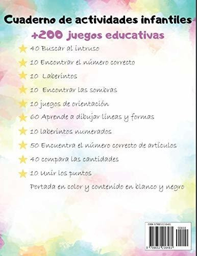 Libro De Actividades Para Niños 3- 5 Años Cuaderno De Act: Para Niño 3 - 5 Años, De Isabelle Ecolier, Creativ., Vol. 1. Editorial Independently Published, Tapa Blanda En Español, 2020
