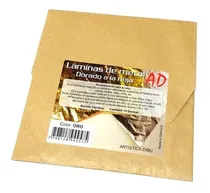 Comprar Laminas De Metal Dorado A La Hoja Ad 14x14cm X10 Láminas