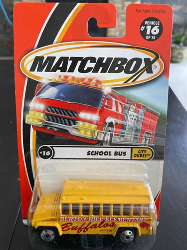 Matchbox Vintage School Bus City , Del Año 2000