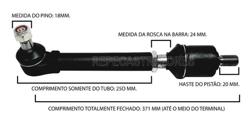 Barra Direção D/e Valmet 600/700/800/900 C/tração Apl335