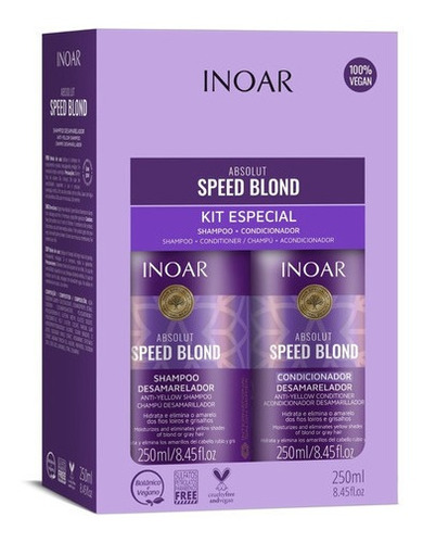 Inoar Matizador Speed Blond Sampoo Y Acondicionador