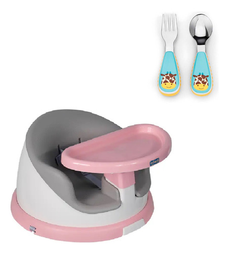 Silla De Comer Portátil  Giratoria I-twist Más Set Cubiertos