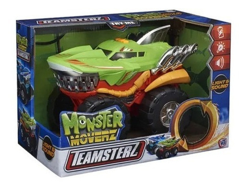 Luz de som Auto Teamsterz Wabro Monster Moverz Robo Shark Color Multicolor