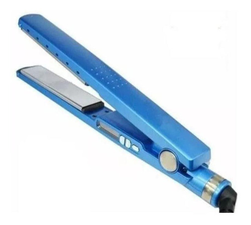 Prancha Chapinha De Alisar Cabelo Nano Titanium Cor Azul 110V