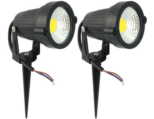 Kit 2 Espetos De Jardim Luminária Led 5w 110v 220v