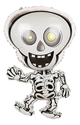 Globo Halloween Esqueleto Terror Dia De Los Niños