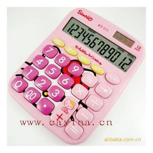 Calculadora De Desenhos Animados Hnhn De 12 Dígitos Clear Ea