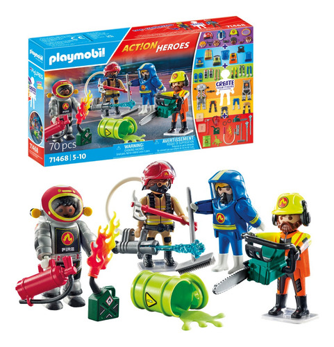 Bomberos 71468 My Figures Action Heroes Playmobil 70 Bomberos