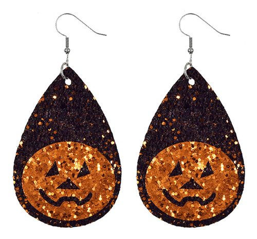 F Pendientes Mujer F266 Niña Halloween Colgante De Cuero