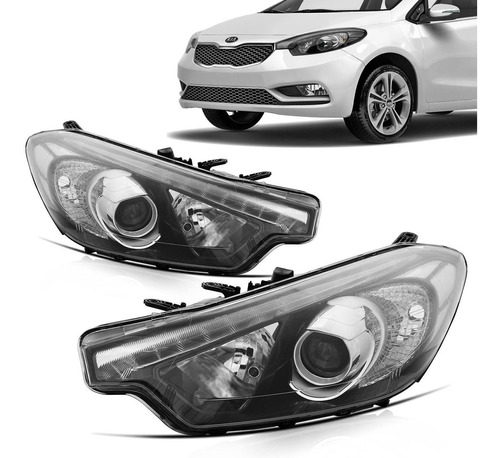 Par Farol Cerato 2014 2015 2016 Foco Duplo Led