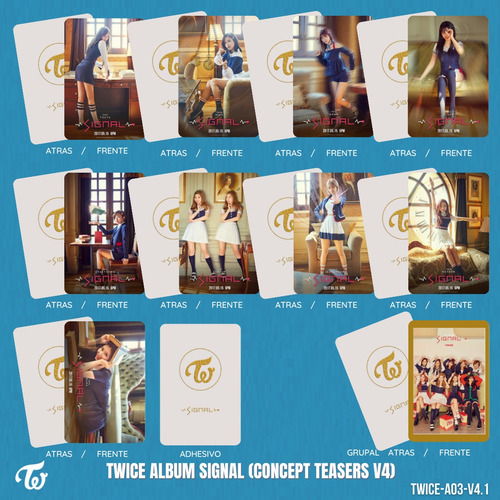 Photocards Twice Signal Concept Teasers V4 Cartas Coleccionables R P G Vmarchese Com