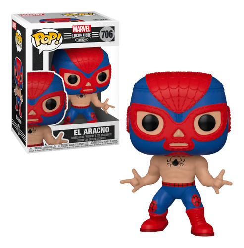 Figura De Acción Funko Pop Marvel Lucha Libre El Aracno 