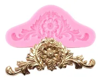Comprar Molde Silicona Moldura Vintage Ornamento Barroco Color Rosa