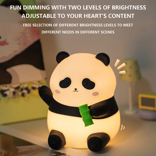 Y Lámpara De Gel De Sílice Cute Pandas Night Light Pat