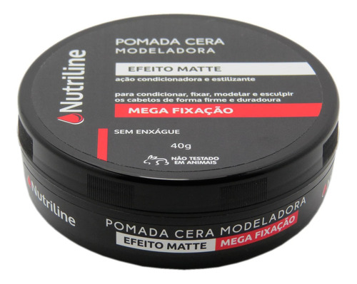 Pomada Cera Modeladora Efeito Matte Nutriline 40g
