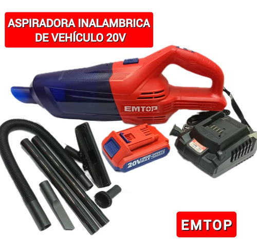 Aspiradora Inalambrica 20v Emtop Somos Tienda Física 