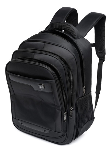 Mochila Executiva Nytron New York Preto Ny0026 C/cabo De Aço