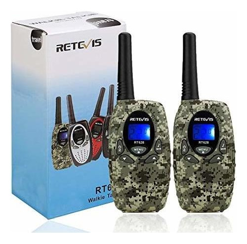 Walkie Talkies Portatil 22 Canales Color Camuflaje 2 Piezas