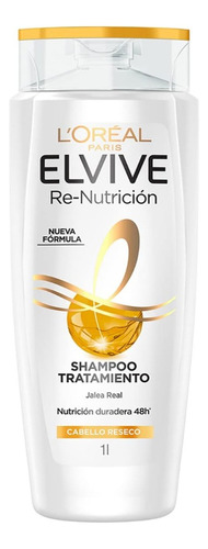 Shampoo Tratamiento Elvive Re Nutrición Jalea Real 1lt