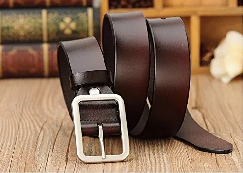 Buy Vonsely Wide Leather Womens Belts for Jeans, Unisex Square