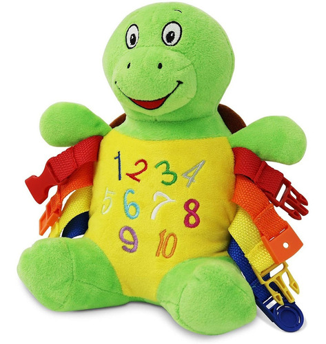 Toddler Early Learning Basic Life Buckle Toy Bucky Turtle 
