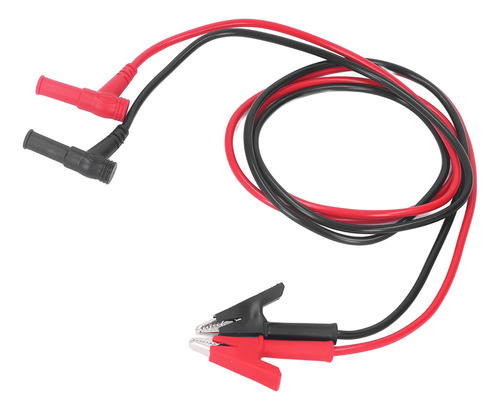 Cable Tipo Banana Plug To Cocodrilo Clip, 2 Unidades, Pvc De