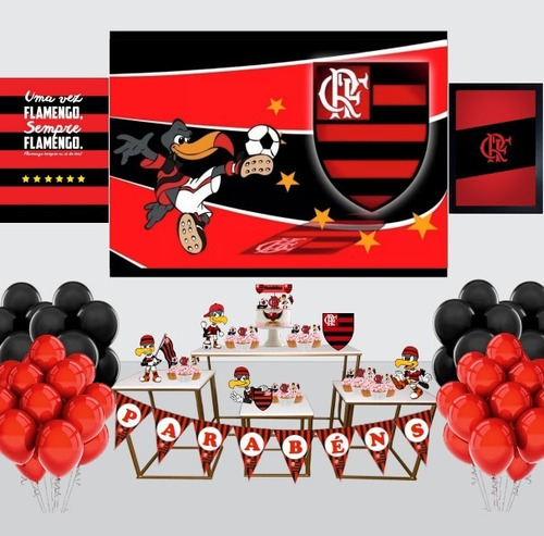 Kit Festa Flamengo Decoração De Aniversário Completo