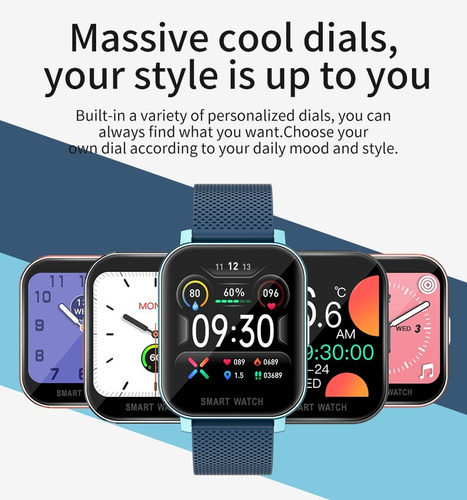 Imagen 8 de 10 de Smartwatch Aiwa Swa-013 Reloj Inteligente Termometro Sport