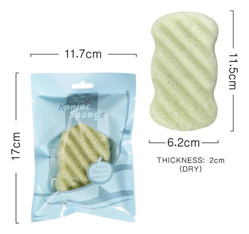 General Juego De 2 Esponjas Limpiadoras Naturales Soft Puff