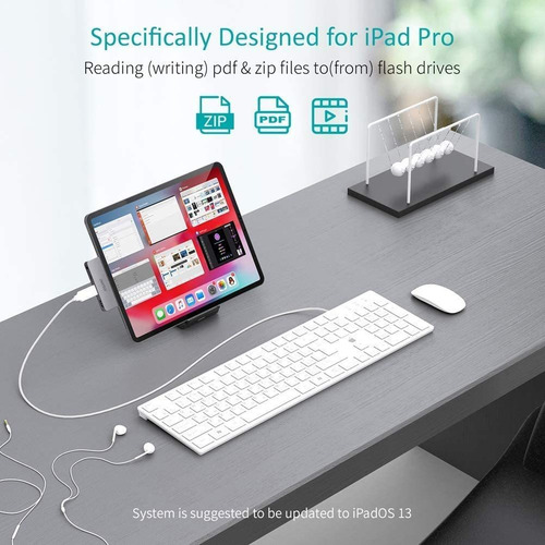 Imagen 2 de 8 de iPad Pro Usb C Hub, Choetech 4 In 1 iPad Pro Hub. Hdmi Adap