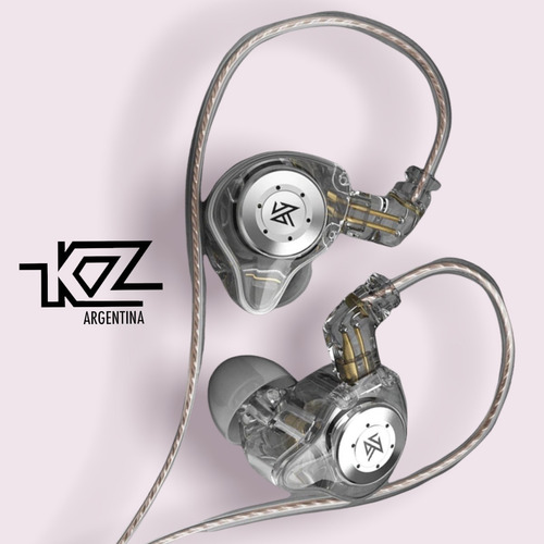 Imagen 5 de 6 de Auriculares In Ear Kz Edx Pro Cable Ofc Con Microfono Cuotas