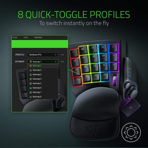 Imagen 5 de 7 de Teclado Keypad Gamer Razer Tartarus Pro Switch Analogo Optic