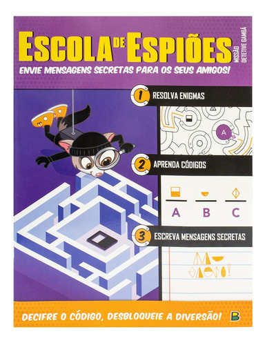 Escola De Espiões - Livro De Atividades: Missão Detetive Gambá: Envie Mensagens Secretas Para Os Seus Amigos!, De Papp International. Editorial Brasileitura, Capa Mole, Edição 1 Em Português, 2024