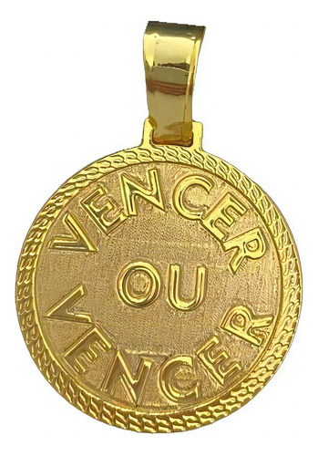 Pingente Vencer Ou Vencer G - Banhado A Ouro 18k