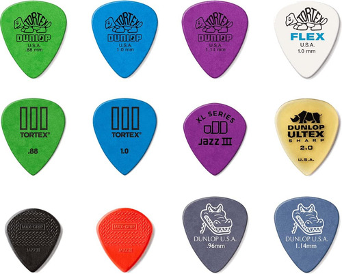 Jim Dunlop Paquete Variado De Púas Para Guitarra Eléctrica,