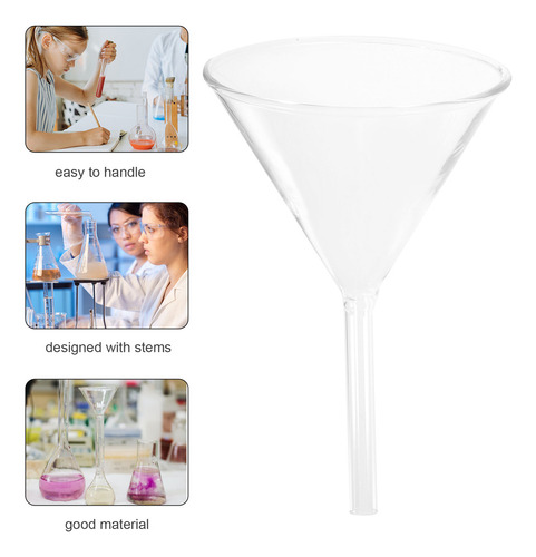 Juego De Embudos De Vidrio Para Laboratorio, 4 Piezas