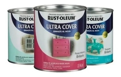 Ultra Cover Rust Oleum De 1 Lt Apto Exterior Varios Colores