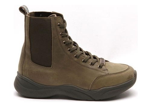 Zapatilla Bota Mujer Urban Cow Frida Color Militar