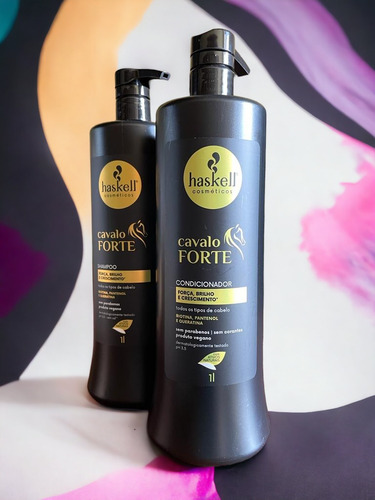 Kit Haskell Cavalo Forte Shampoo 1l + 1 Condicionador 1l