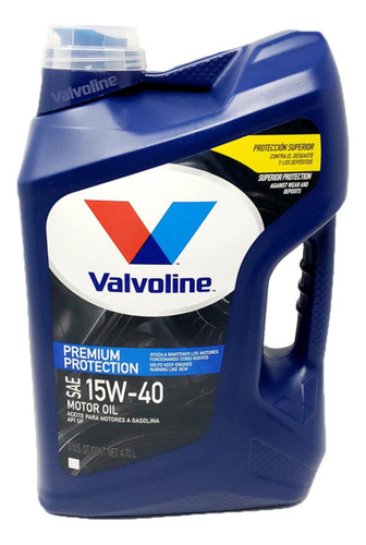 Aceite Valvoline Premium Protection 15w40 4.75 Litros