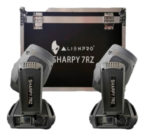 Cabezas Moviles Alien Beam Sharpy 7rz Par Con Case